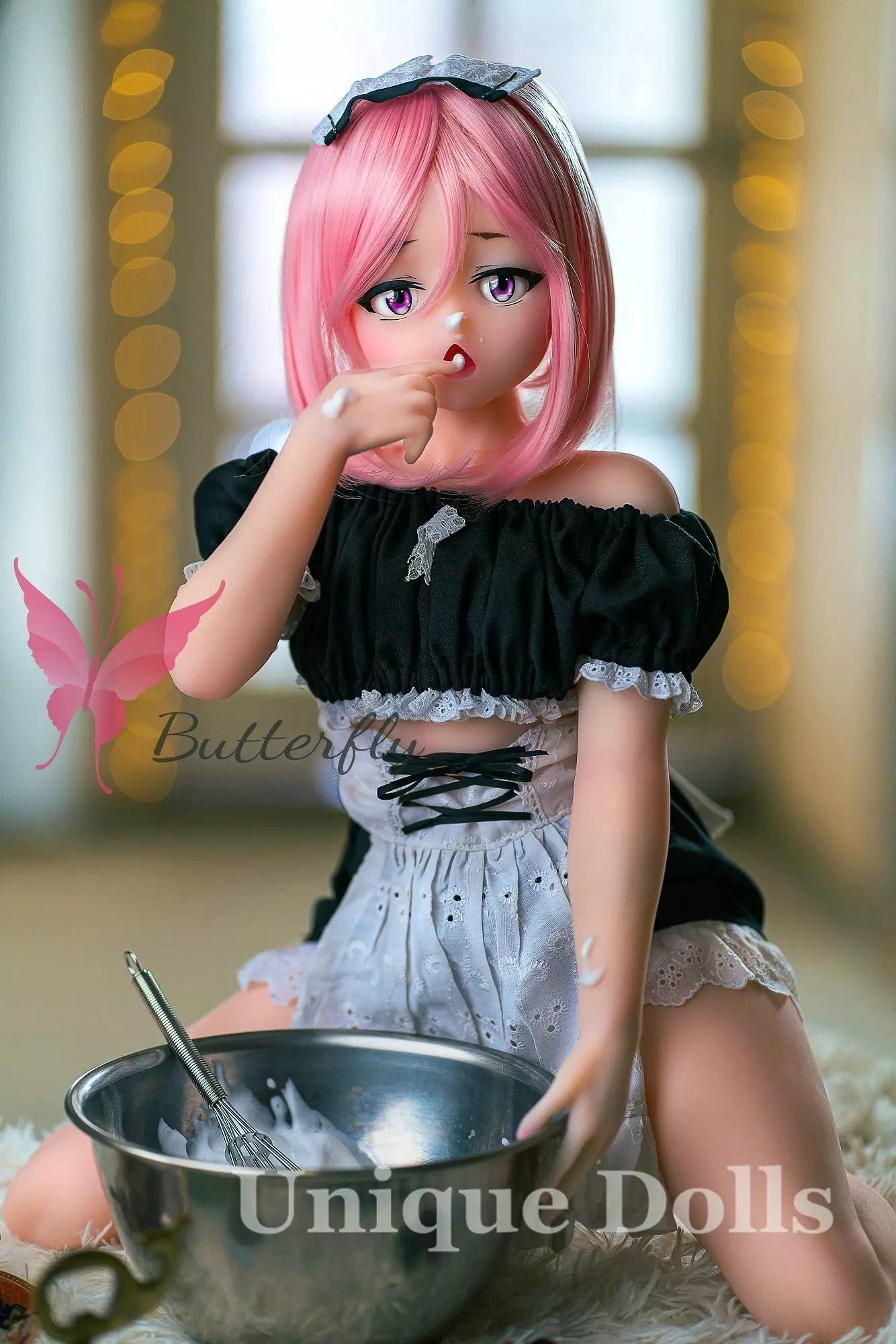 Butterfly Doll 80cm Anime cute sex doll with head#Jana