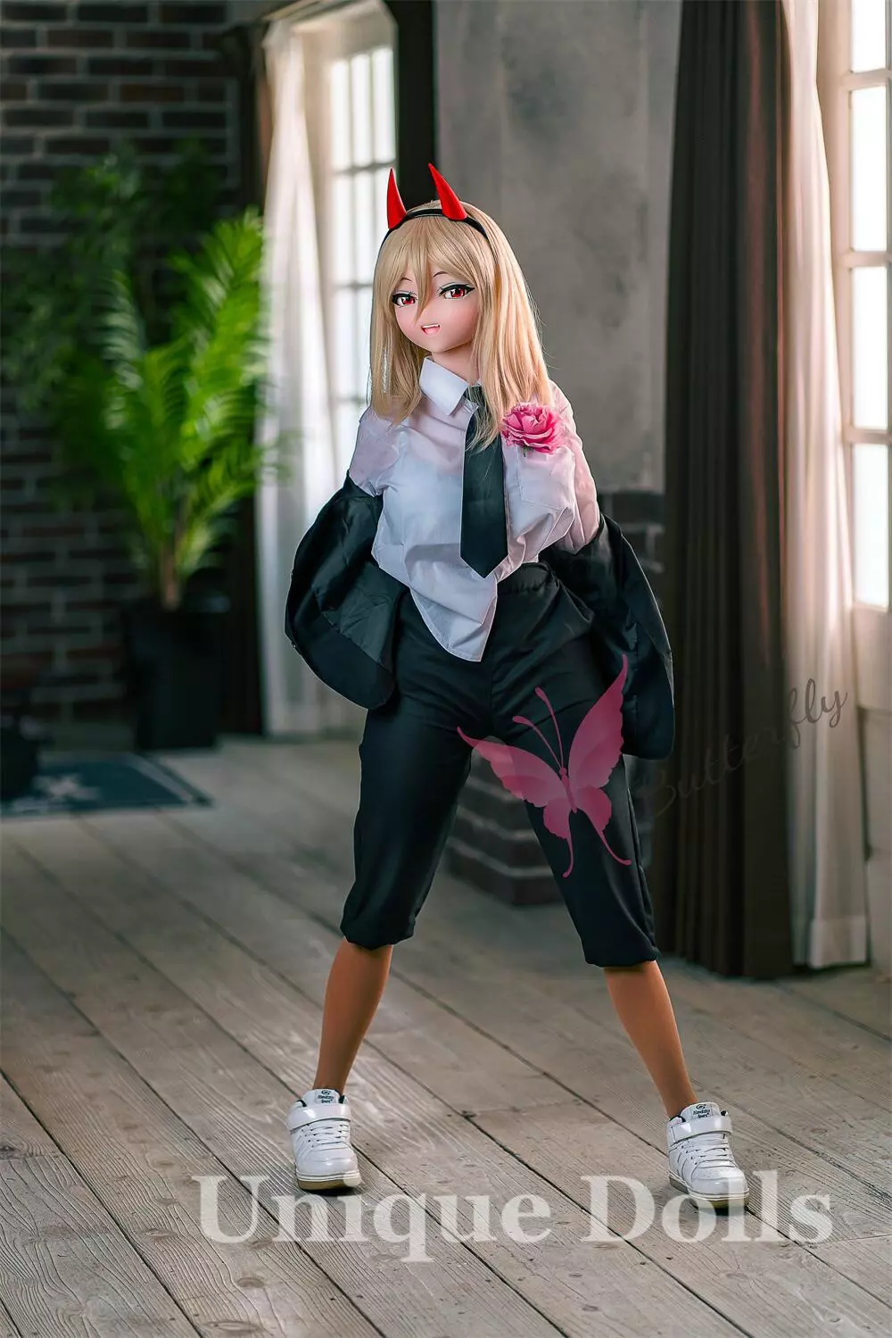 Butterfly Doll 135cm Japanese Anime sex doll with head#Celine