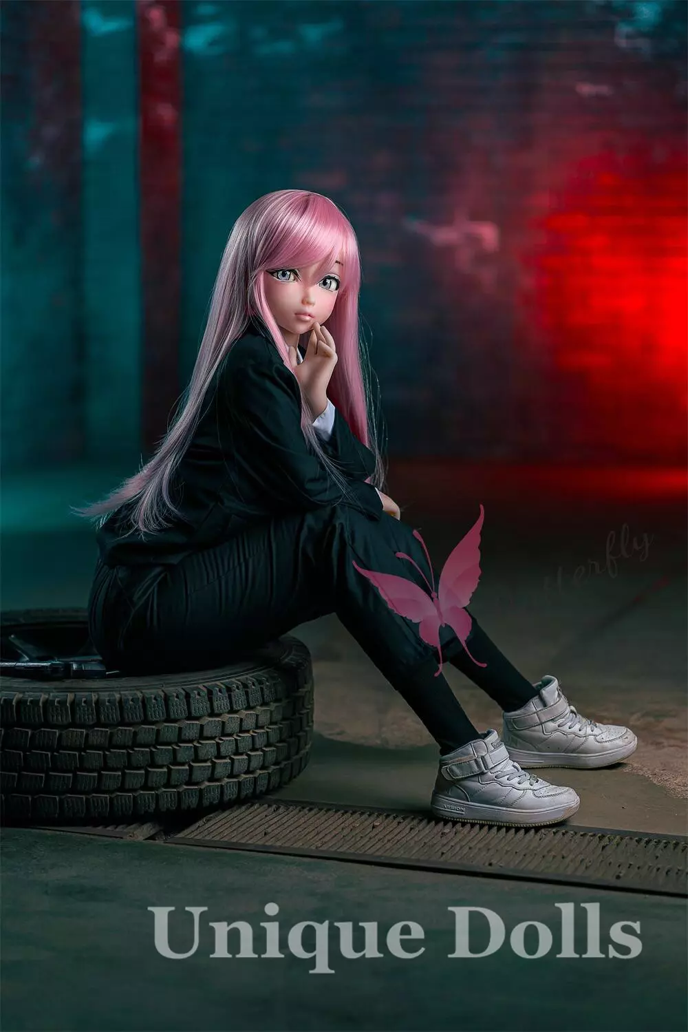 Butterfly Doll 140cm Lovely Anime sex doll with head#Flora