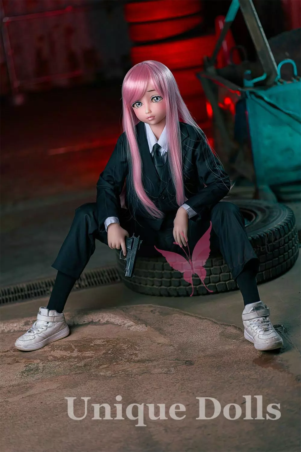 Butterfly Doll 140cm Lovely Anime sex doll with head#Flora