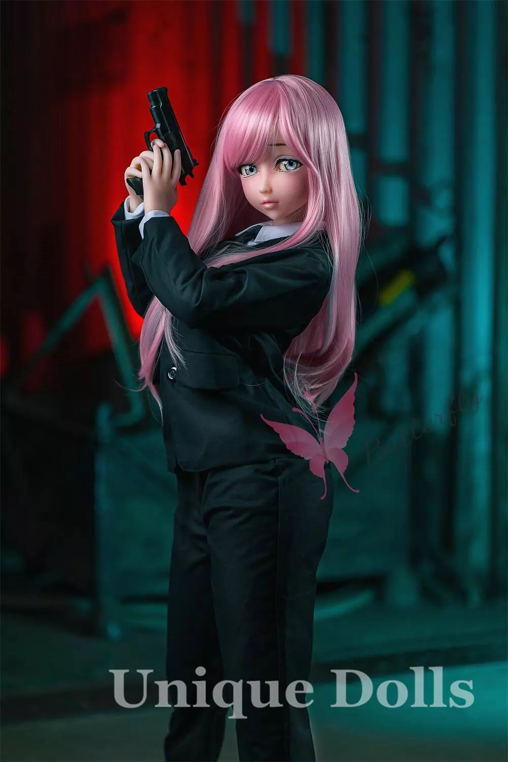 Butterfly Doll 140cm Lovely Anime sex doll with head#Flora