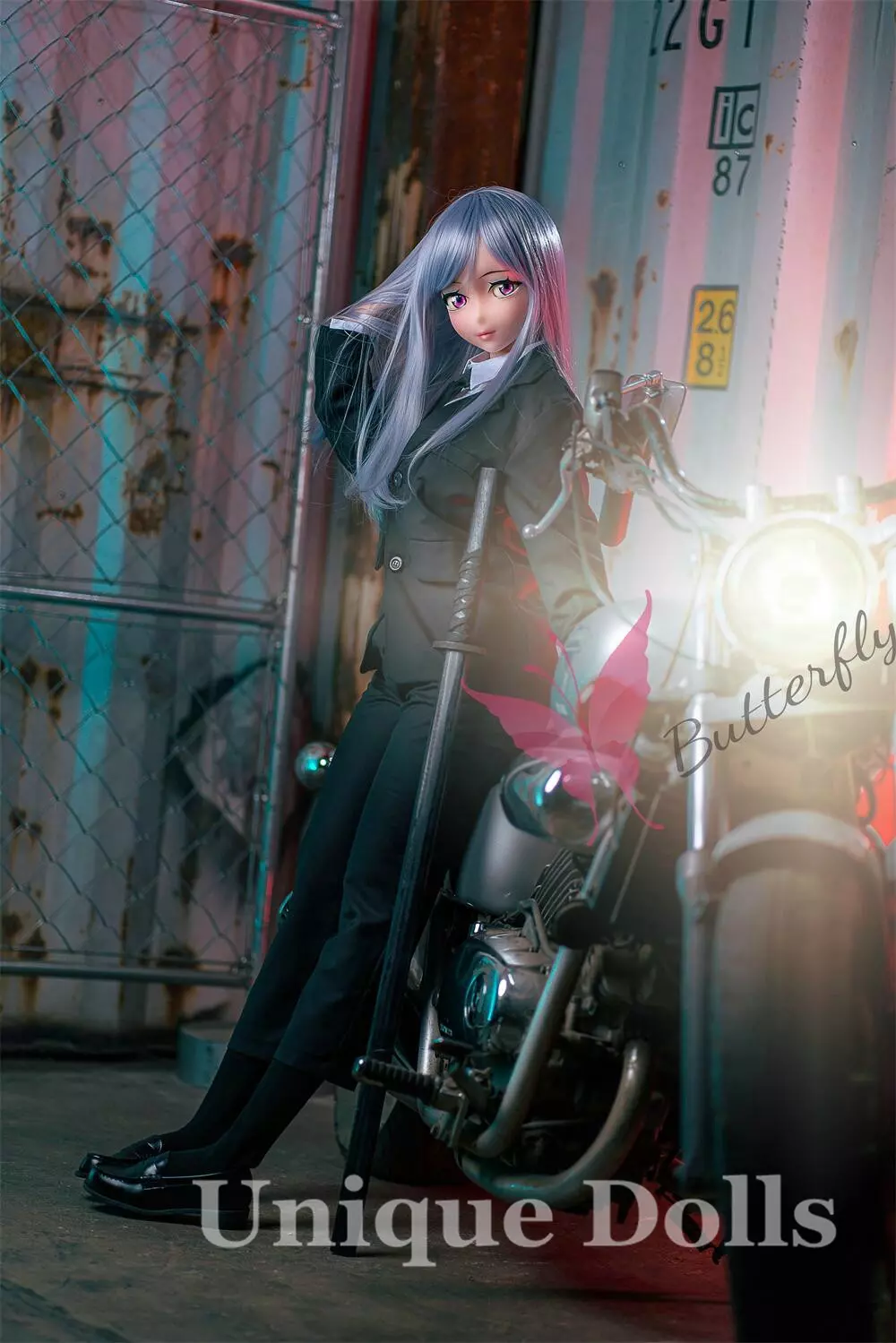 Butterfly Doll 140cm Lovely Anime sex doll with head#Lia