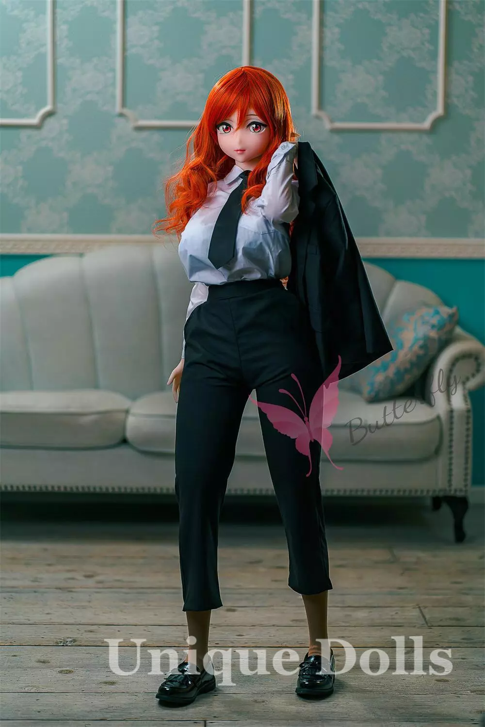Butterfly Doll 140cm big boobs anime sex doll head#Yuria