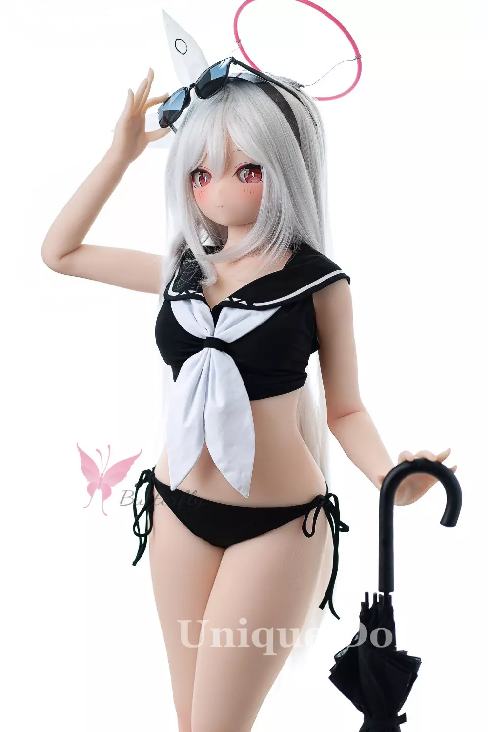 132cm Lovely Anime TPE sex doll BH - 125 Black Angel BB132S