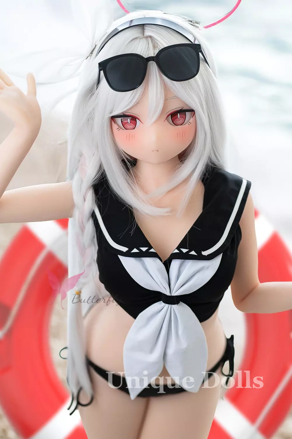 132cm Lovely Anime TPE sex doll BH - 125 Black Angel BB132S