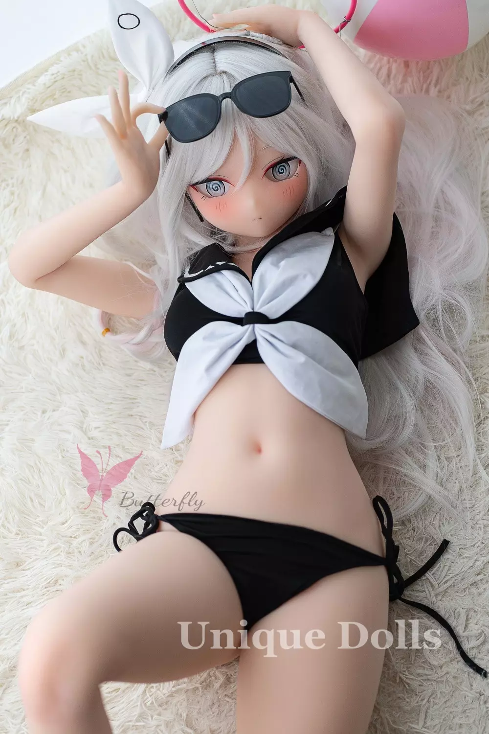 132cm Lovely Anime TPE sex doll BH - 125 Black Angel BB132S