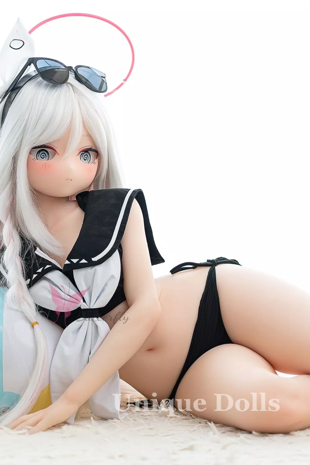 132cm Lovely Anime TPE sex doll BH - 125 Black Angel BB132S