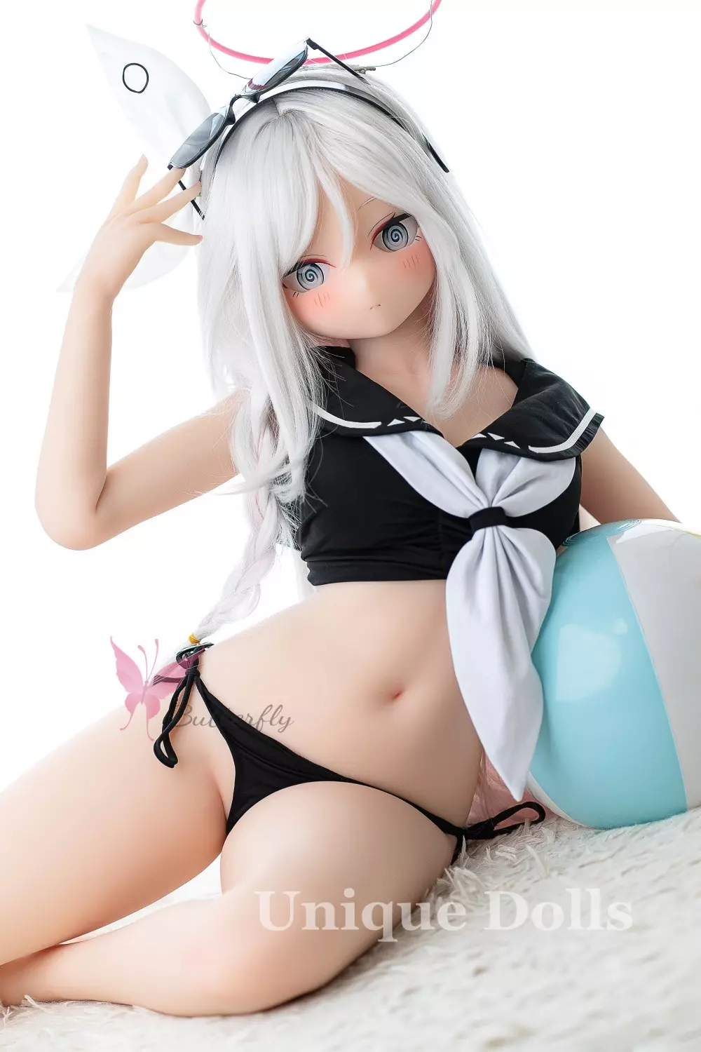 132cm Lovely Anime TPE sex doll BH - 125 Black Angel BB132S