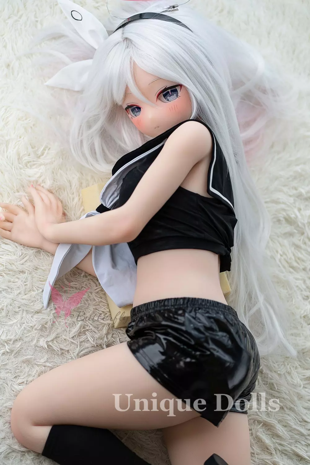 132cm Lovely Anime TPE sex doll BH - 125 Black Angel BB132S