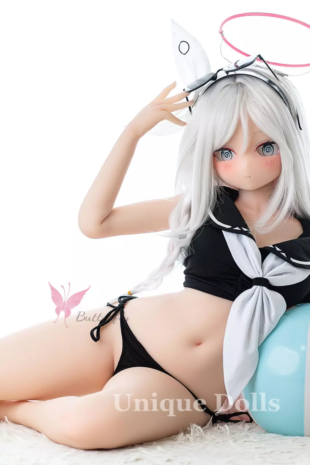 132cm Lovely Anime TPE sex doll BH - 125 Black Angel BB132S