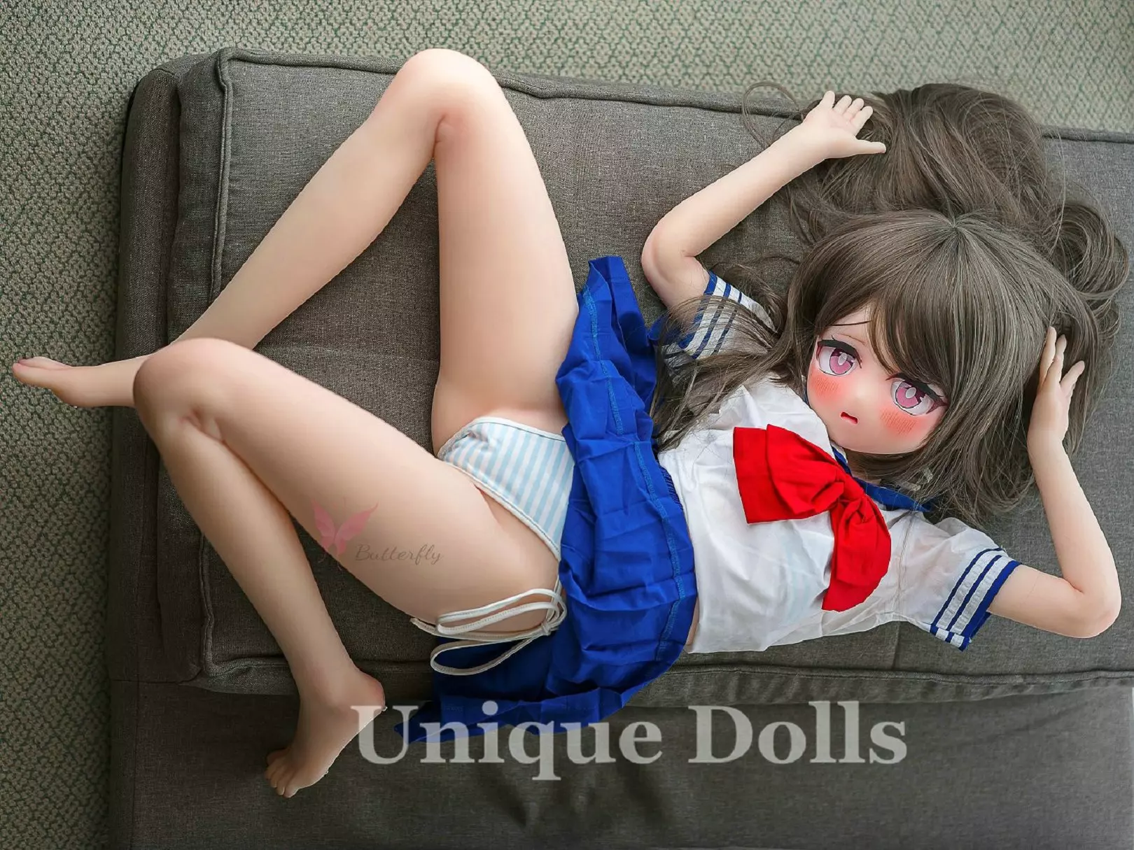 Butterfly Doll 125cm Anime TPE sex doll with head#130 Rabbit