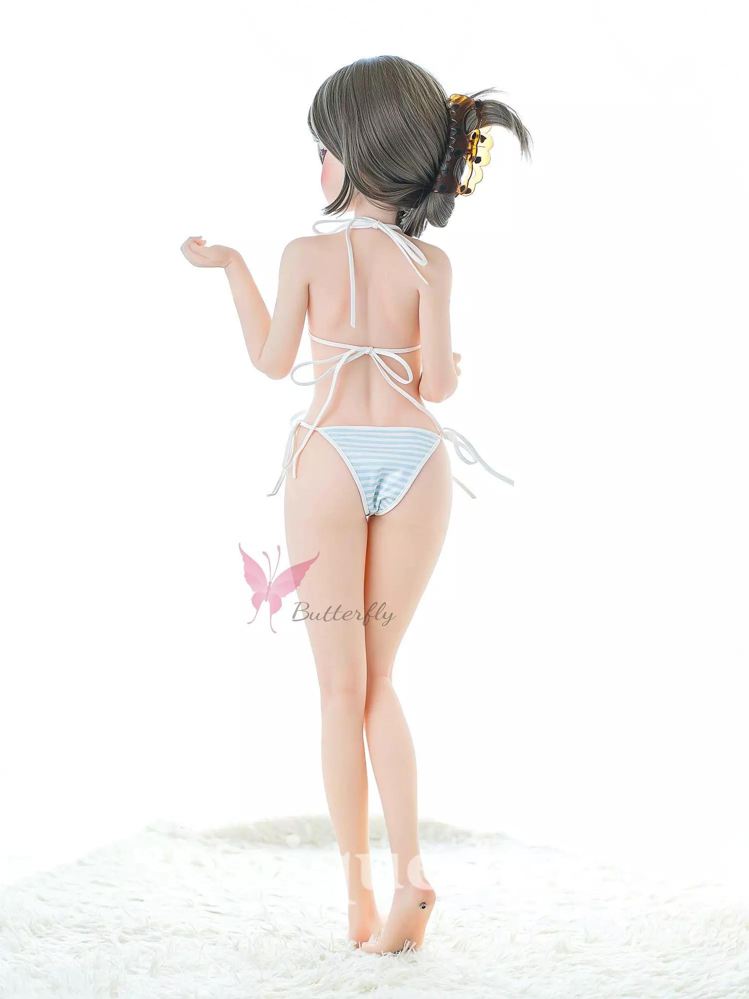 Butterfly Doll 125cm Anime TPE sex doll with head#130 Rabbit