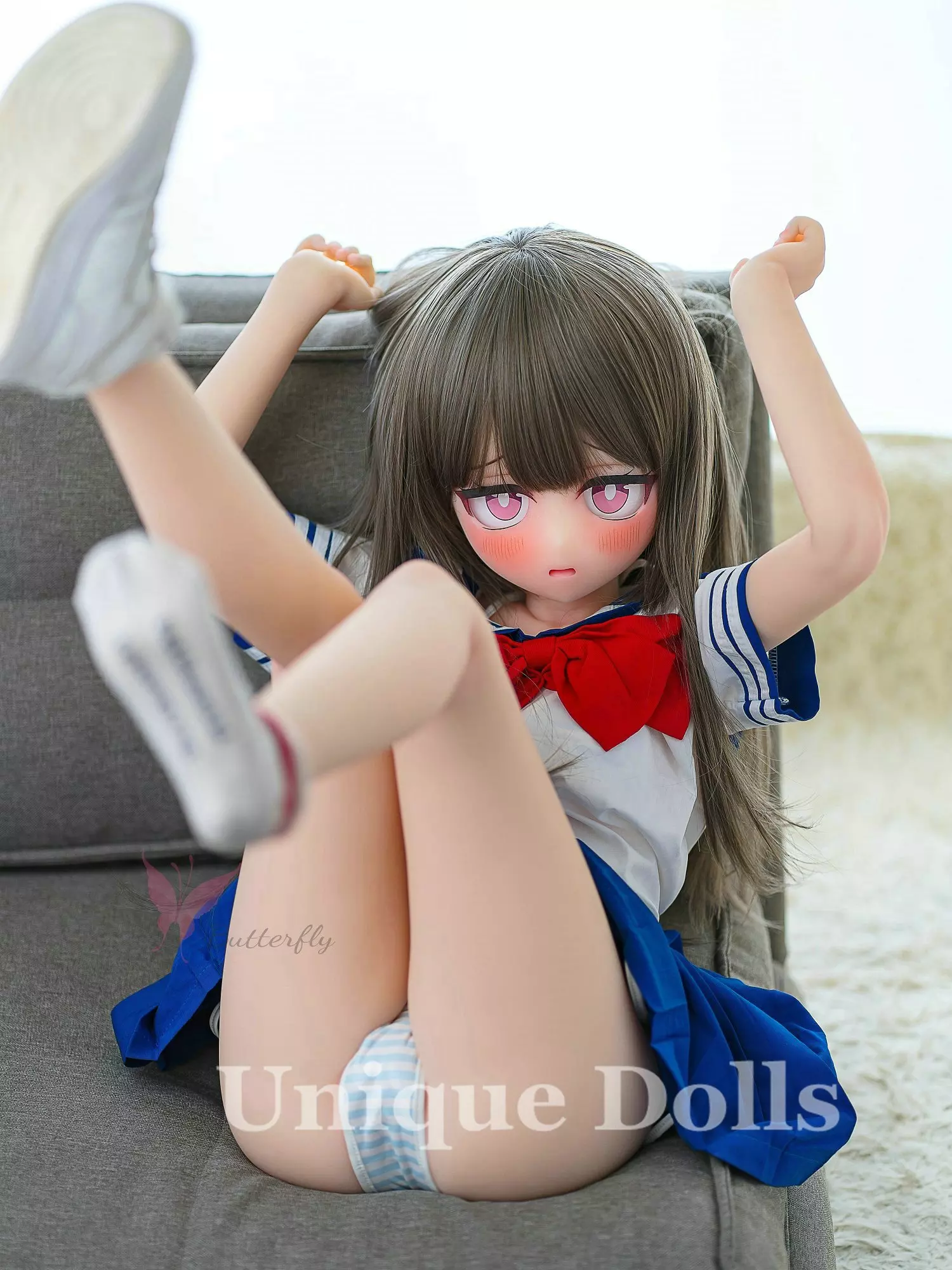 Butterfly Doll 125cm Anime TPE sex doll with head#130 Rabbit