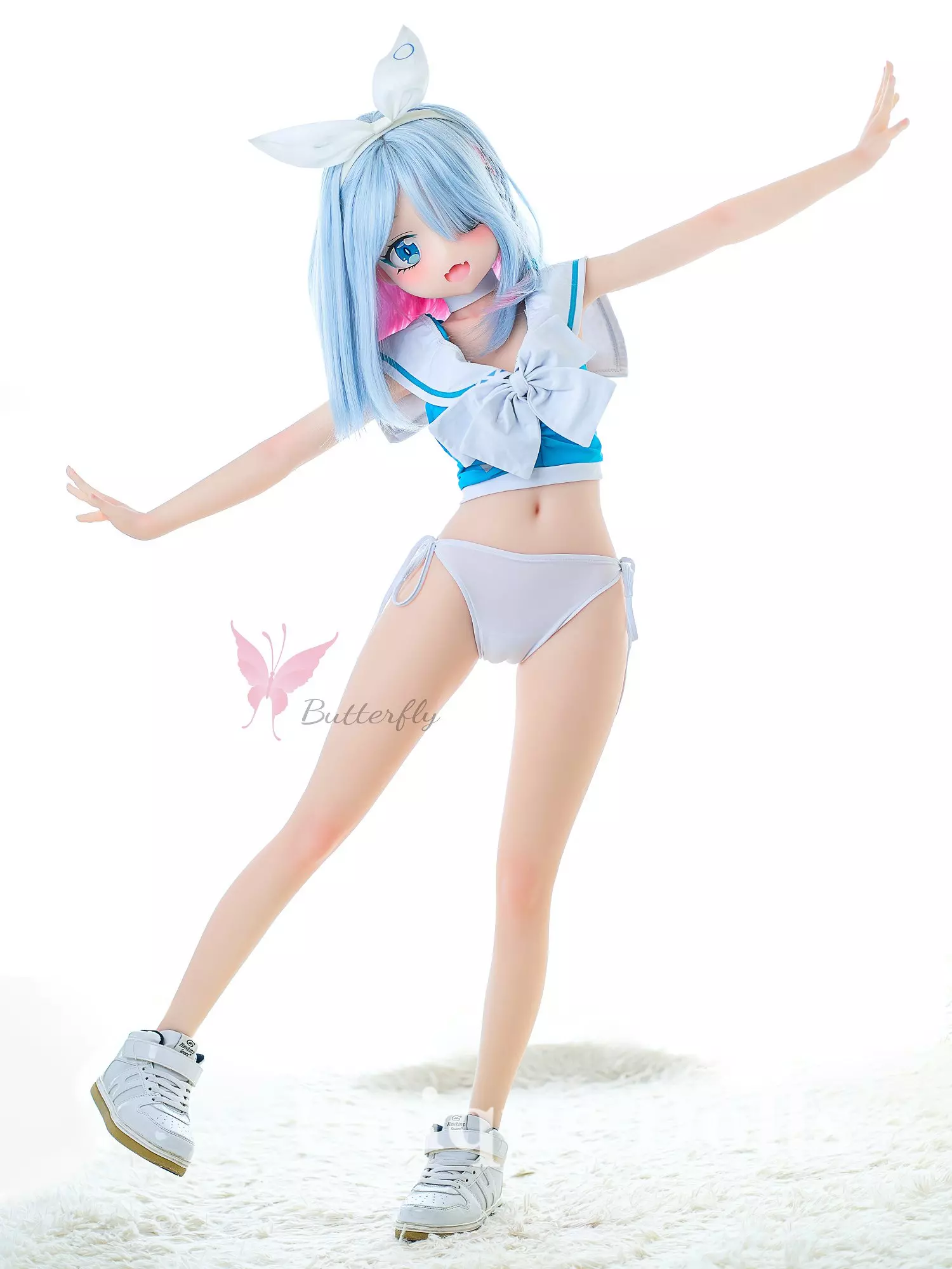 125cm Lovely Anime TPE sex doll BH - 127 Carrie blue angel
