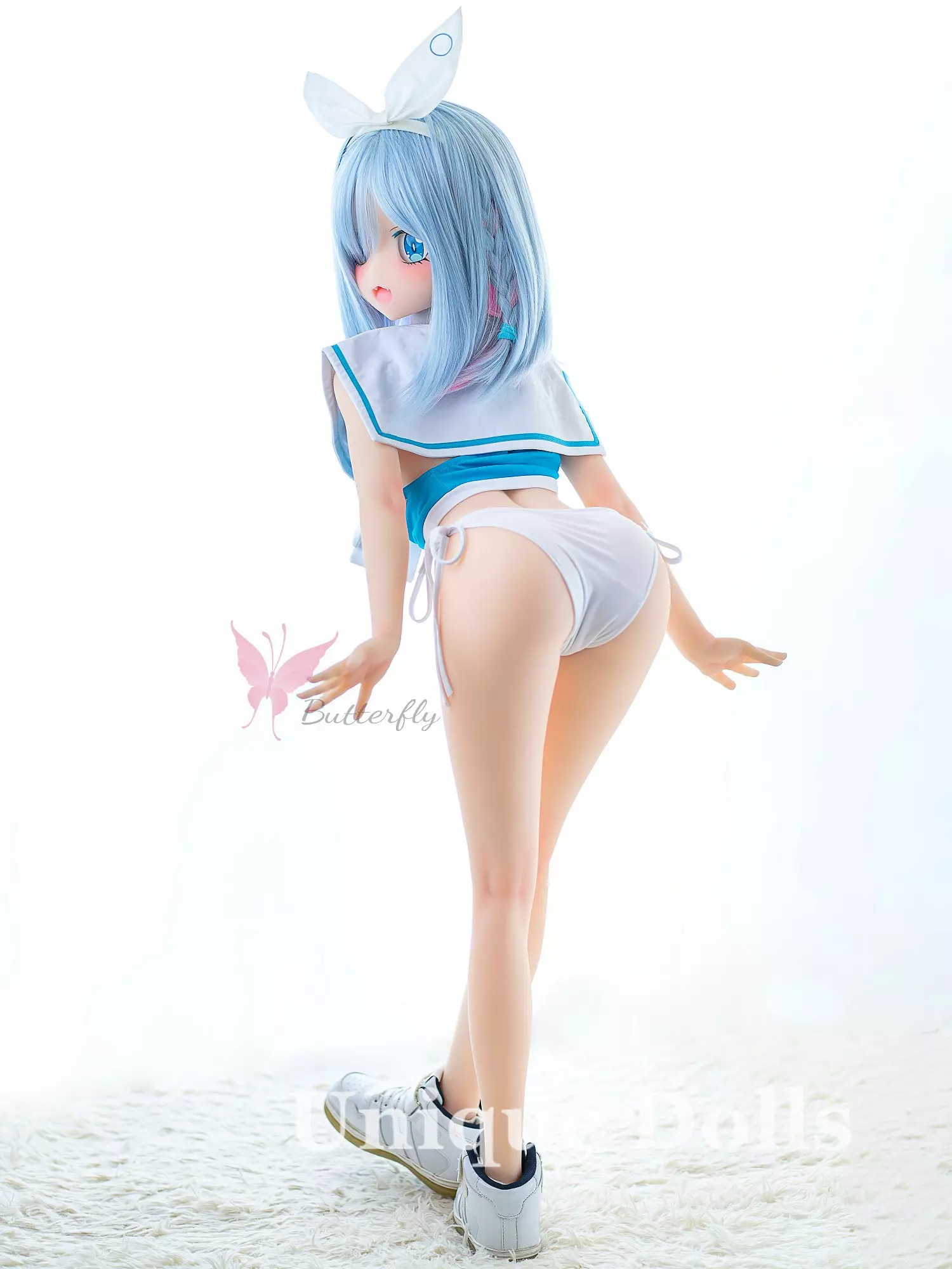 125cm Lovely Anime TPE sex doll BH - 127 Carrie blue angel