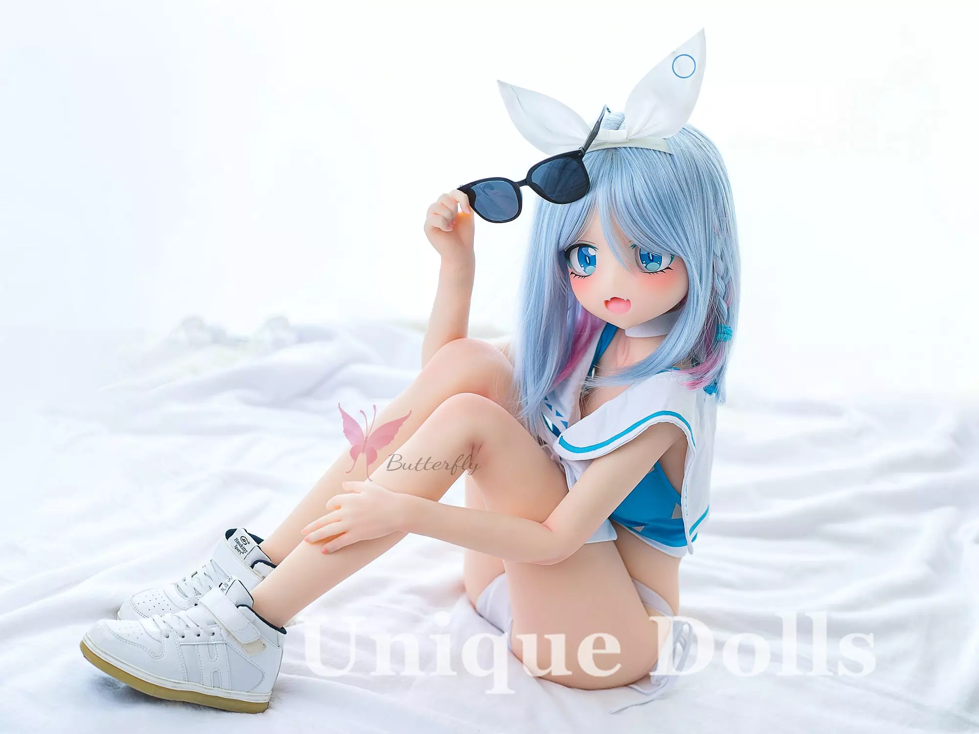 125cm Lovely Anime TPE sex doll BH - 127 Carrie blue angel