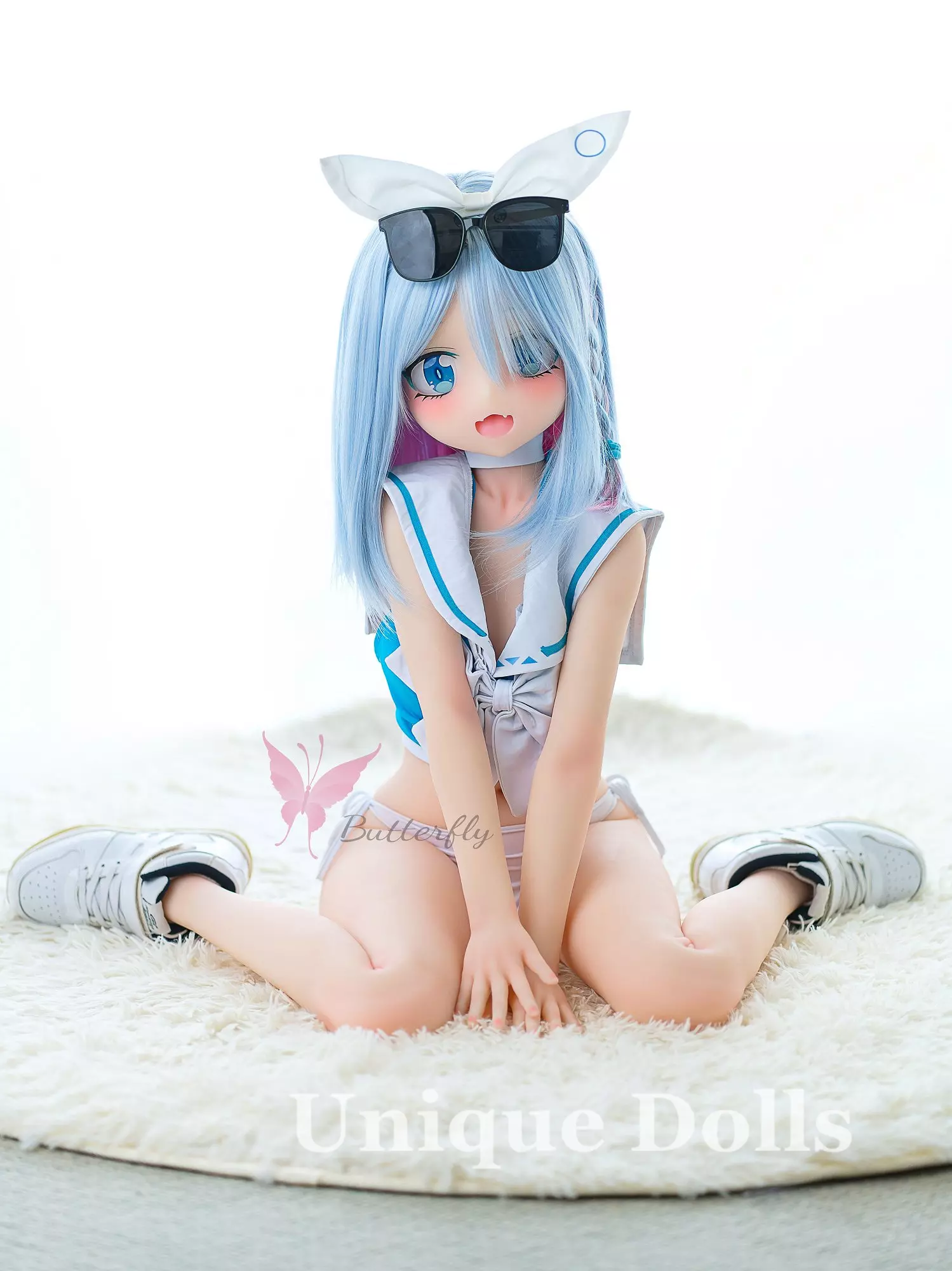 125cm Lovely Anime TPE sex doll BH - 127 Carrie blue angel