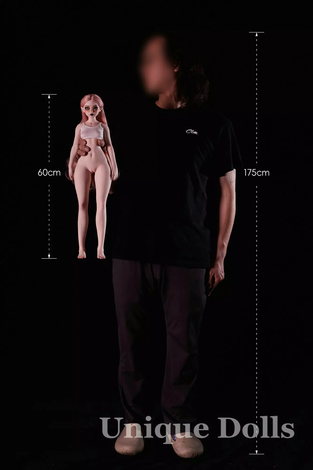 CLM Doll Silicone Mini Sex Doll Si60cm XS Hilary Cinnamon