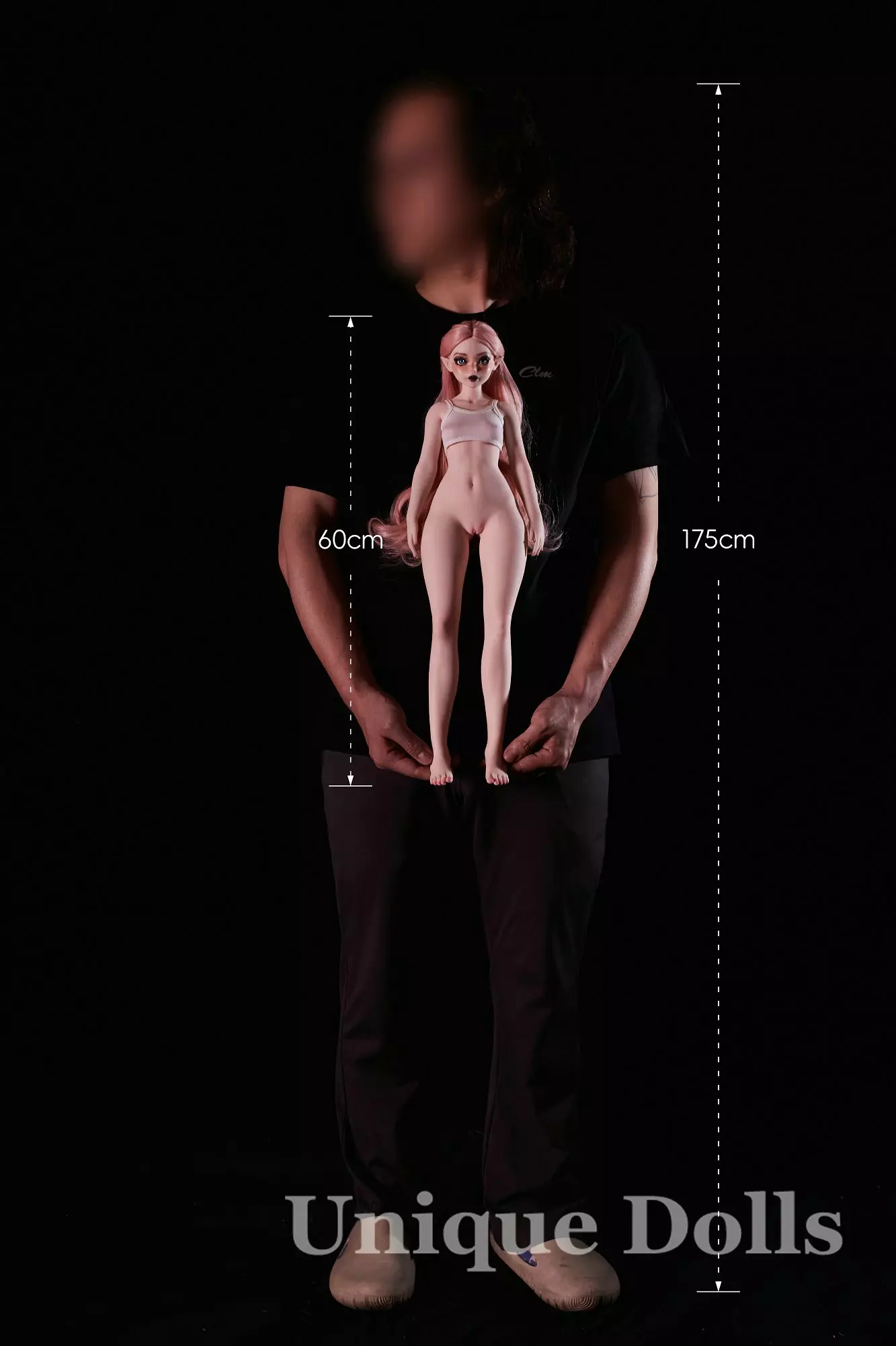 CLM Doll Silicone Mini Sex Doll Si60cm XS Hilary Cinnamon