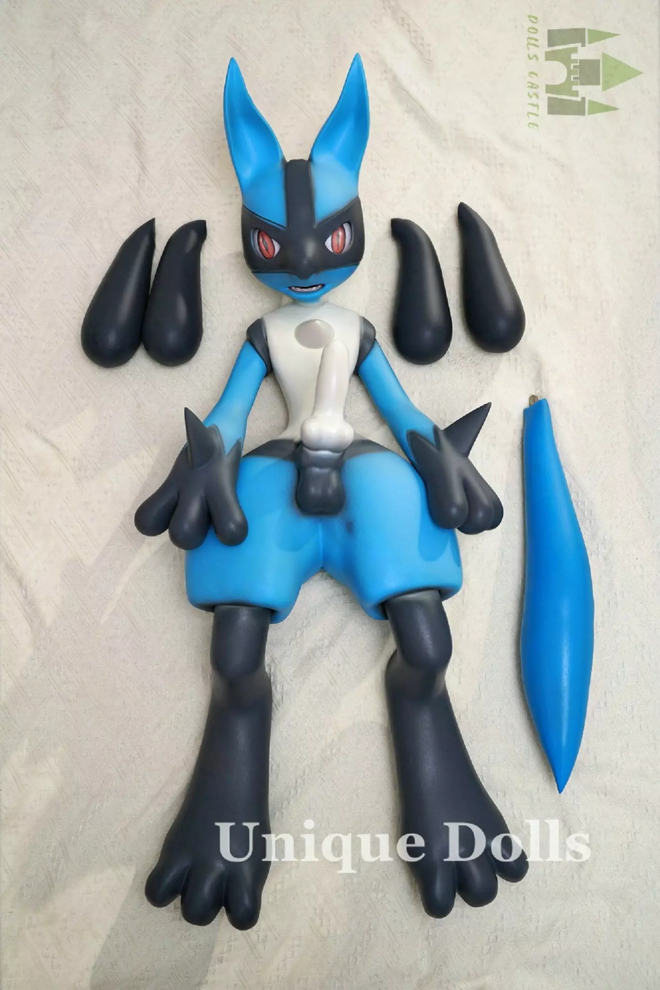 120cm full silicone Lucarion Silicone Sex Doll From Pokemon