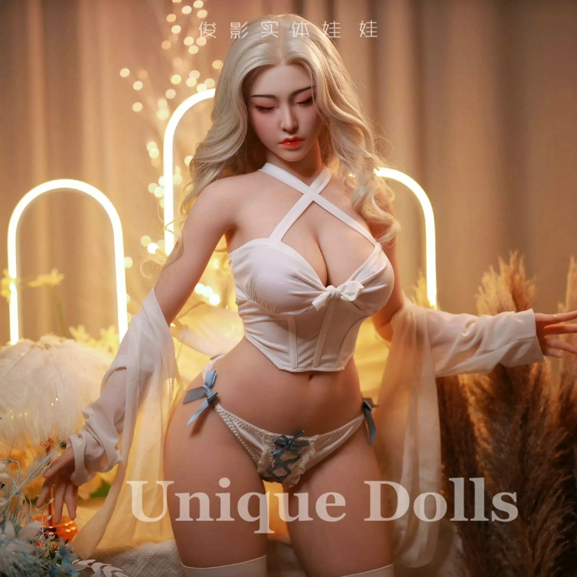 JY DOLL 163cm E cup real sexy doll with closed eyes Celeste