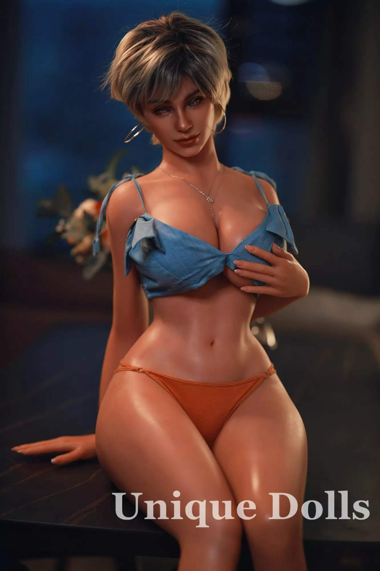 JY Doll 157cm big breasts full silicone doll Helen in tan skin