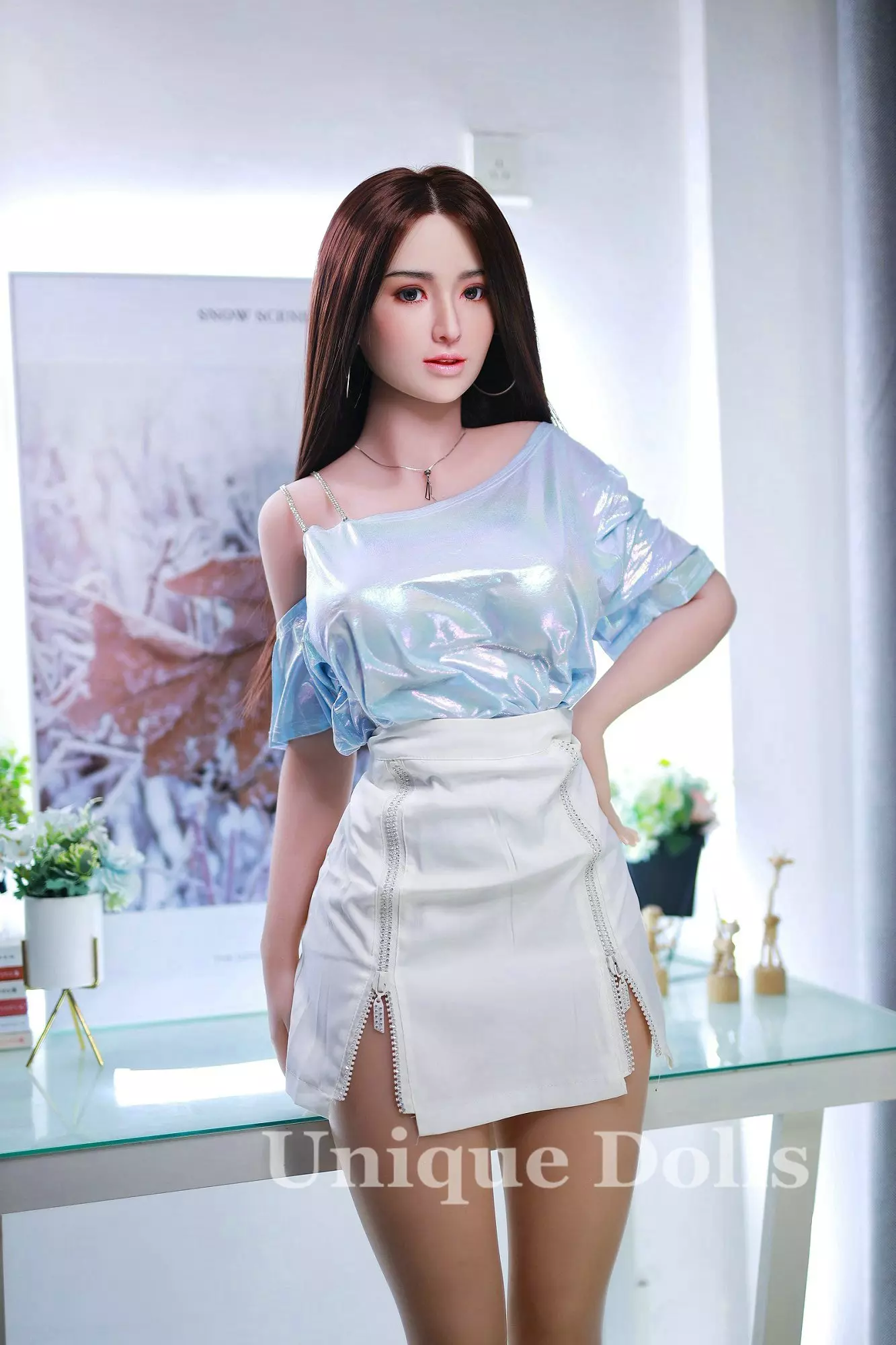 JY DOLL 161cm Lanxin sex doll with realistic silicone head