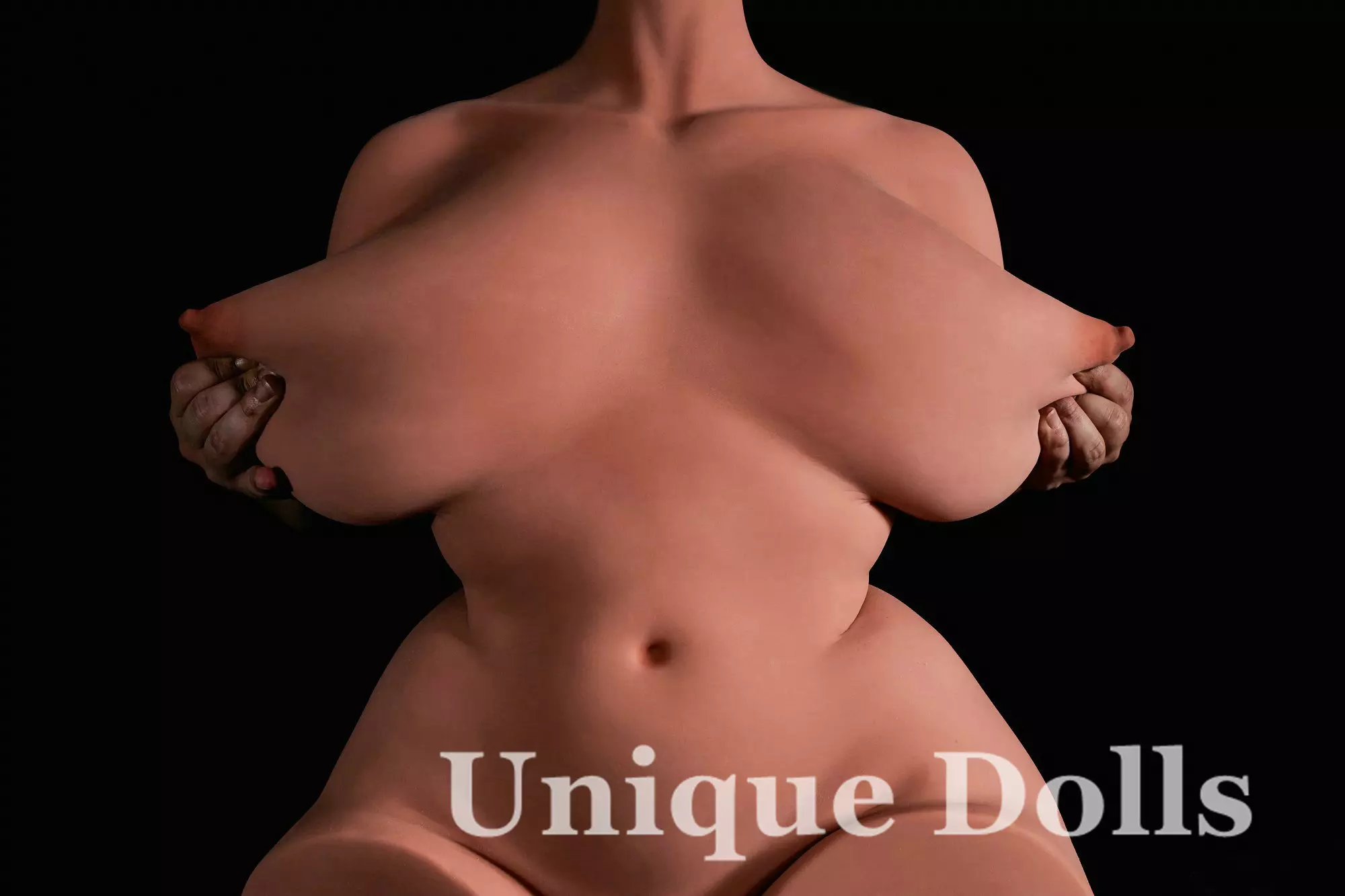CLM Doll 160# STPE Torso Huge Gel Breast (Black)