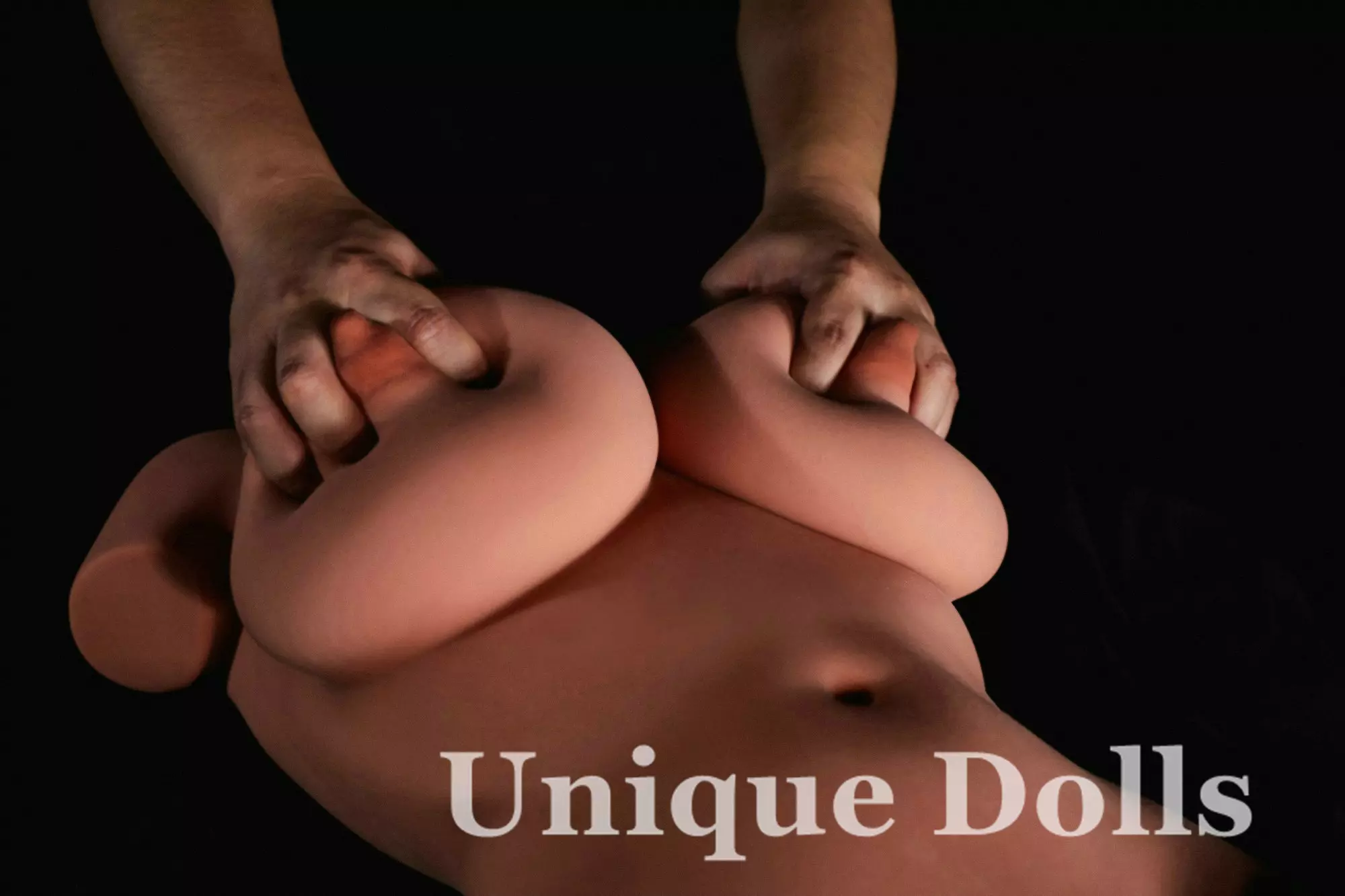 CLM Doll 160# STPE Torso Huge Gel Breast (Black)