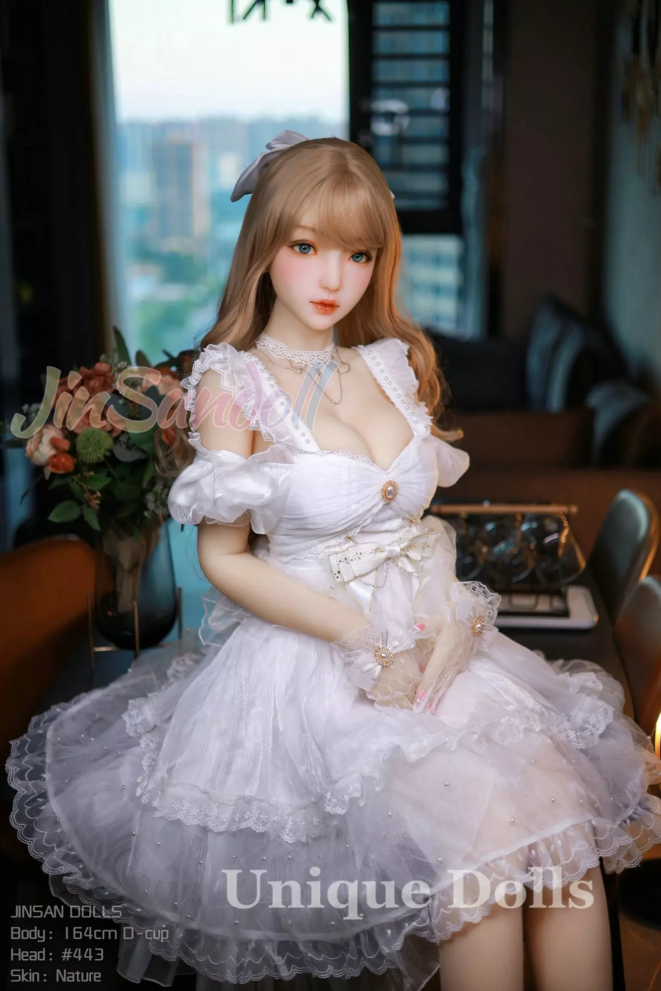 WM Doll 164cm D cup TPE sex doll Vivian with #443