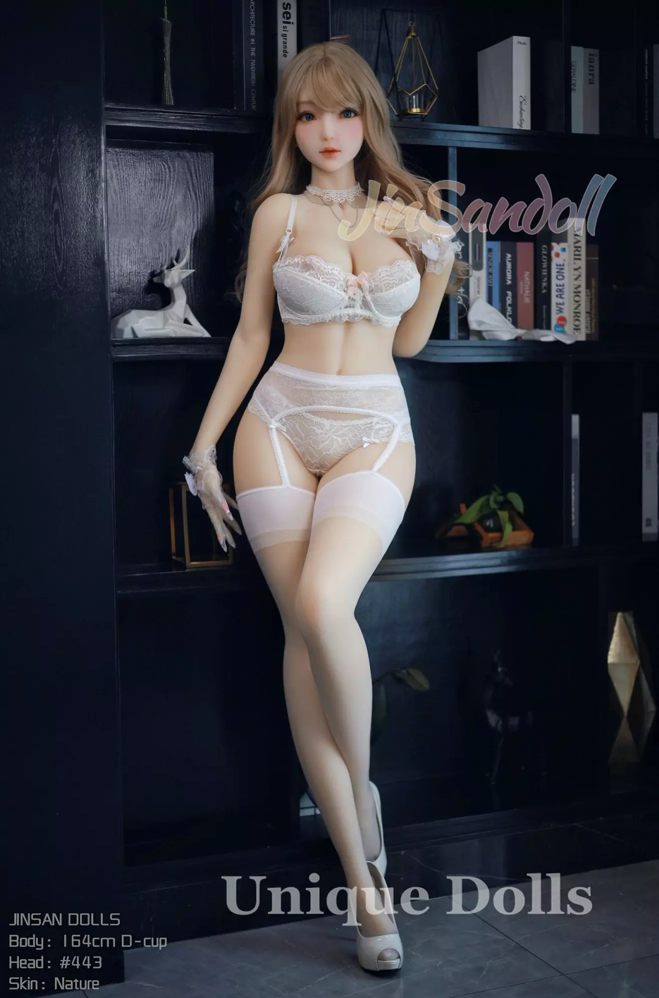 WM Doll 164cm D cup TPE sex doll Vivian with #443