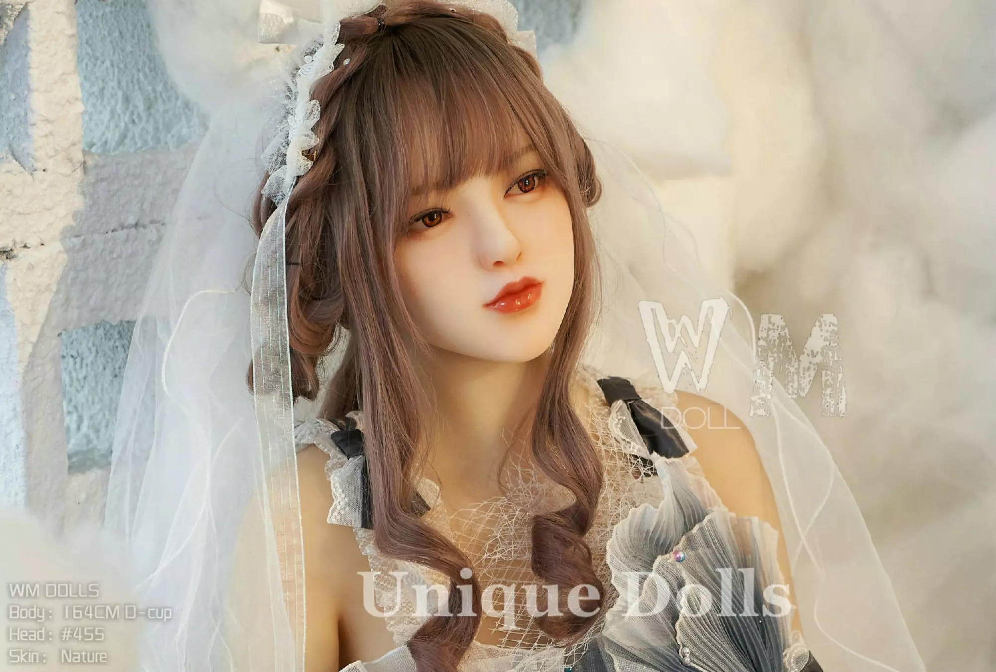 WM Doll 164cm D cup TPE sex doll Emma with #455