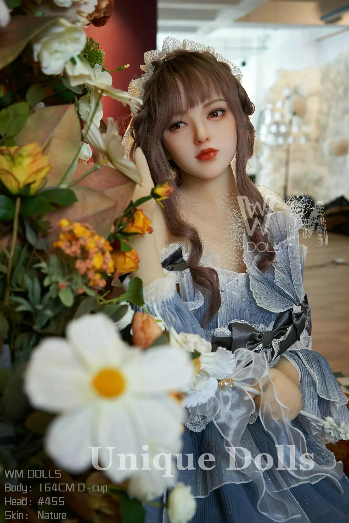 WM Doll 164cm D cup TPE sex doll Emma with #455