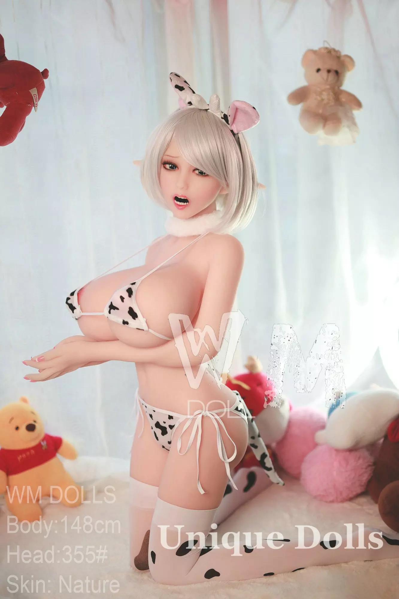 WM Doll 148cm super big boobs doll Ann with elf ears