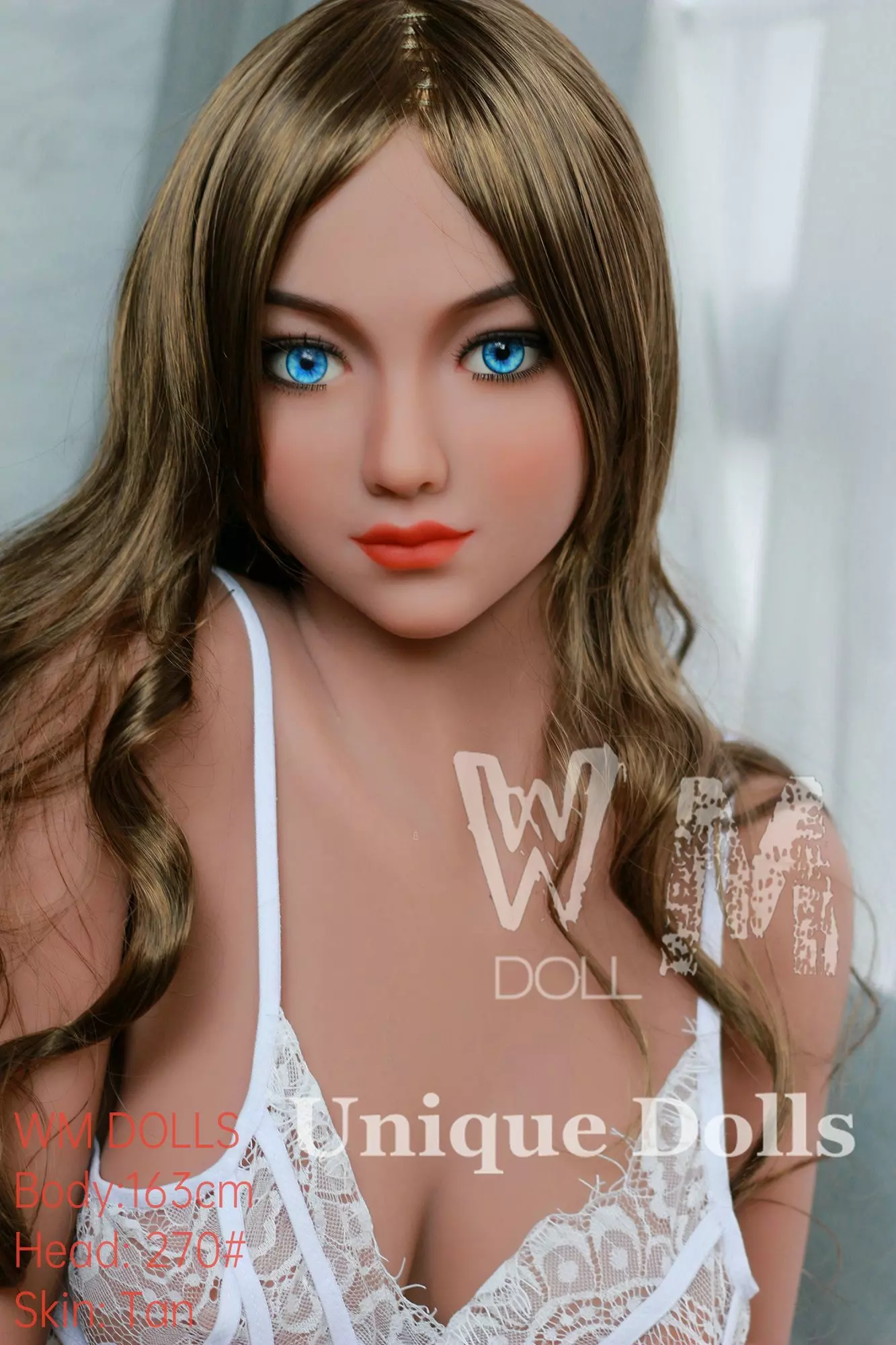 WM Doll 163cm Alysa TPE sex doll with #270 silicone head