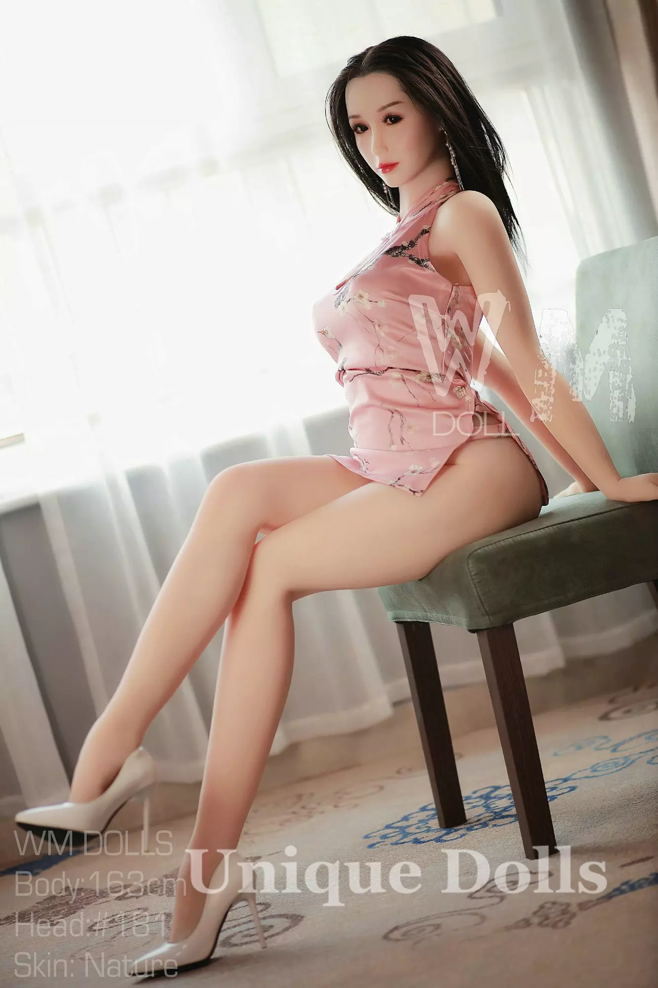 WM Doll 163cm big breasts TPE love doll Pearl with silicone head