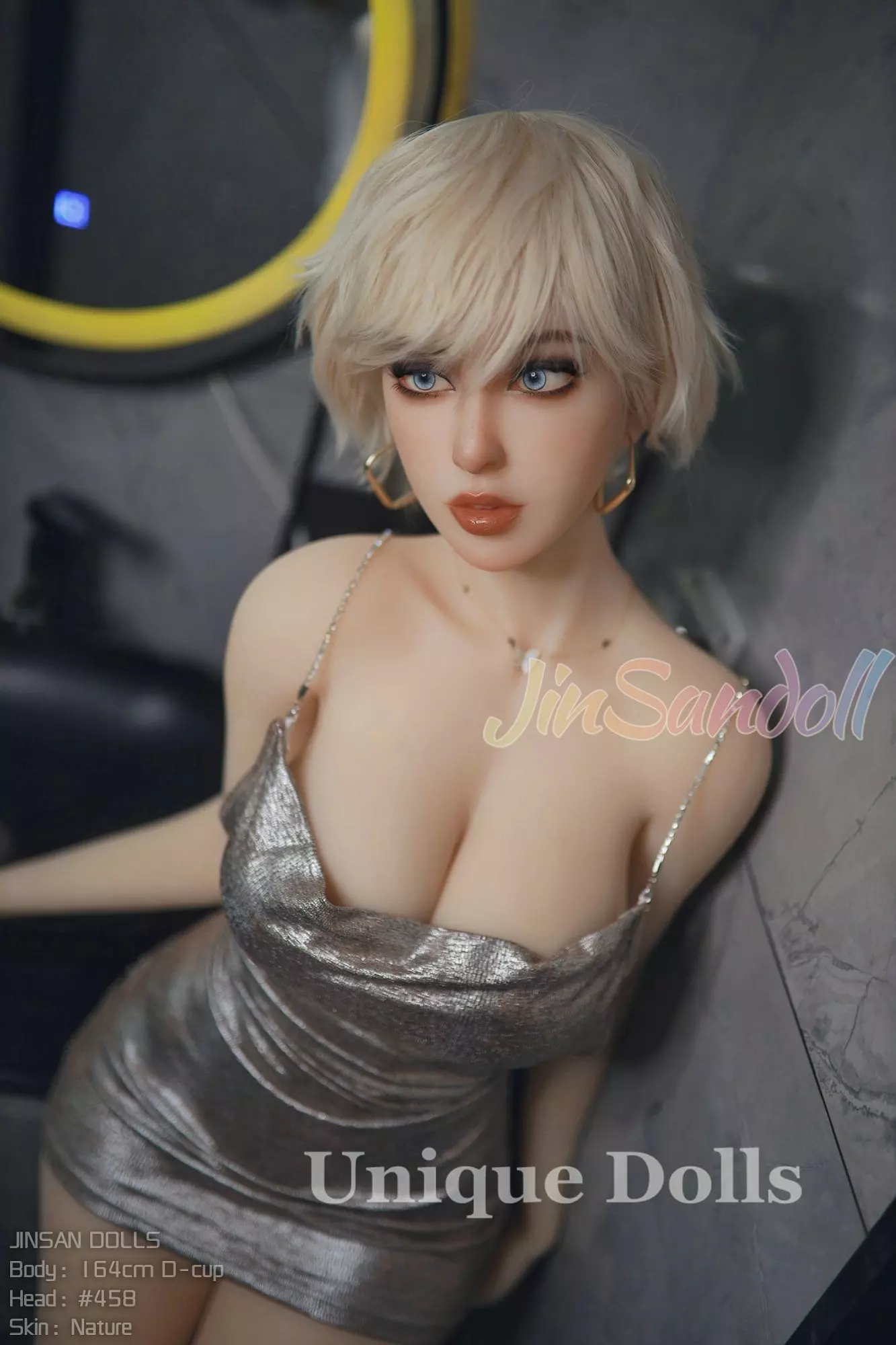 WM Doll 164cm D cup TPE sex doll 458# head