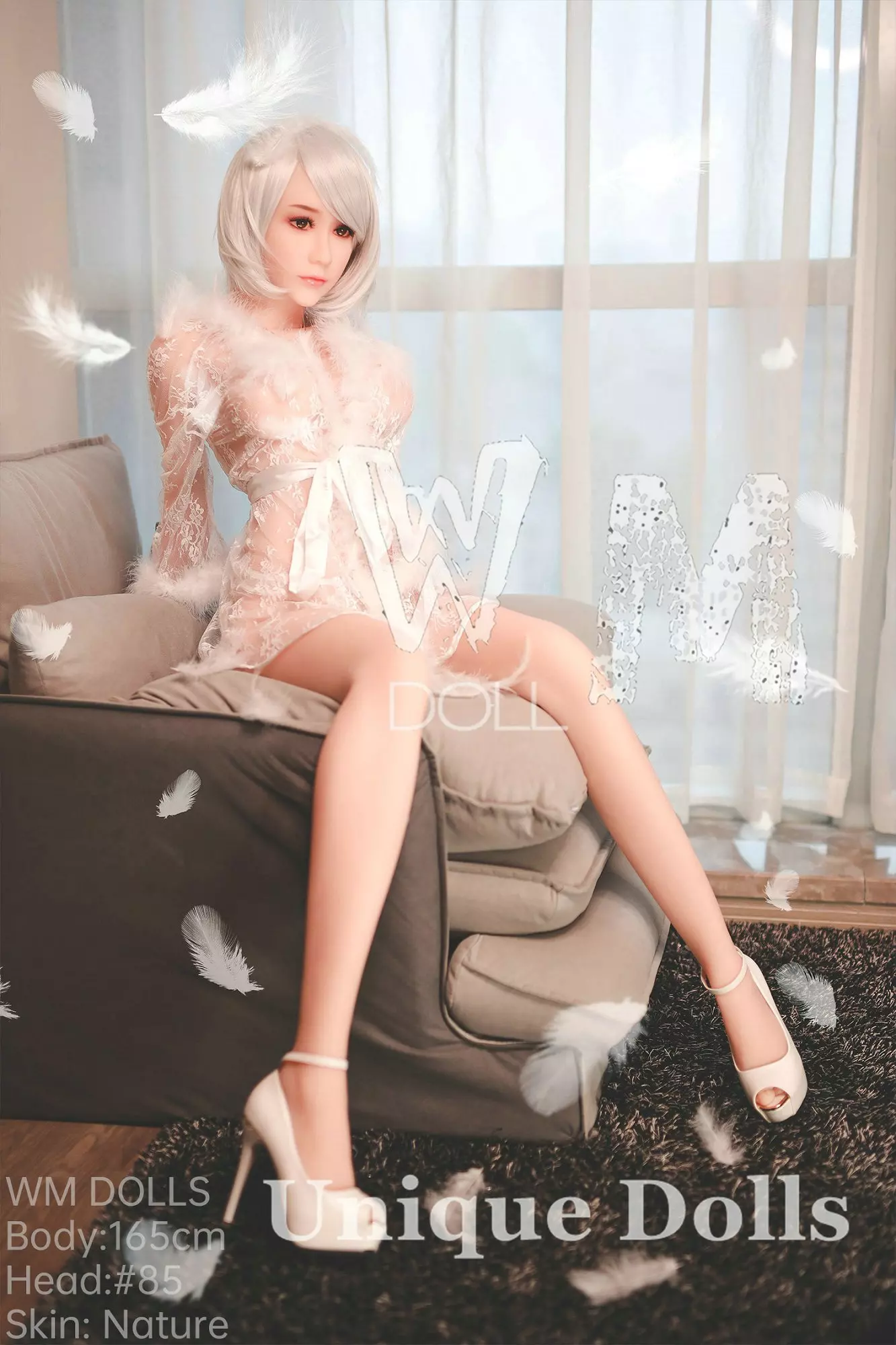 WM Doll 165cm D cup TPE sex doll with #85 head