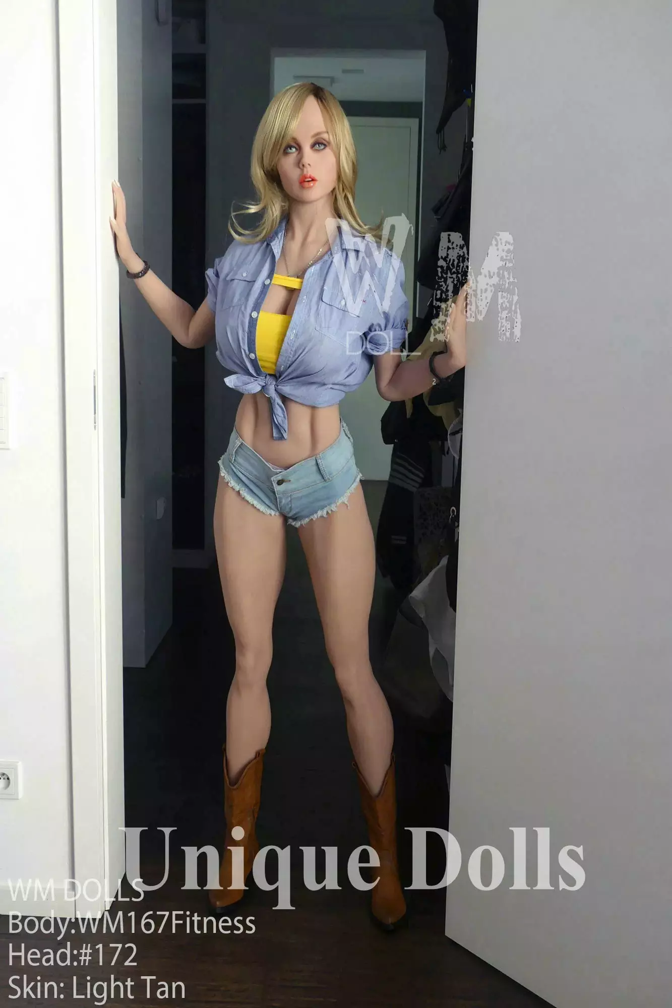 WM Doll 167cm fitness doll Dabria TPE Sex Doll