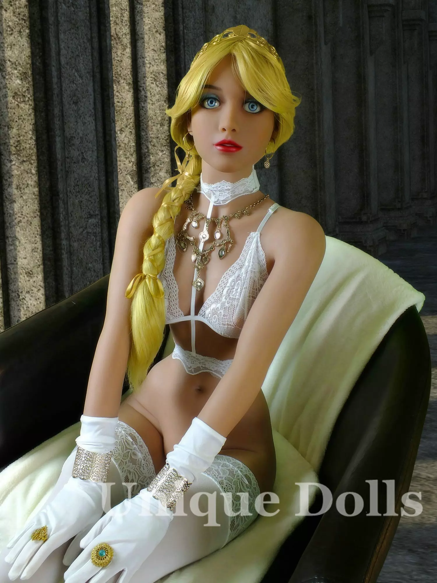 YL_Gina sex doll in yellow wig