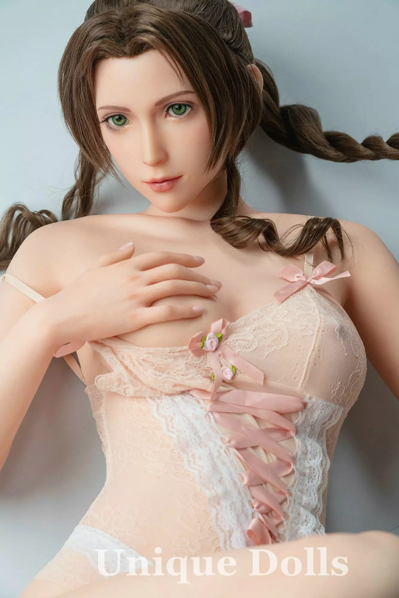 GameLady Full Silicone sex doll 168cm Aerith from Final Fantasy