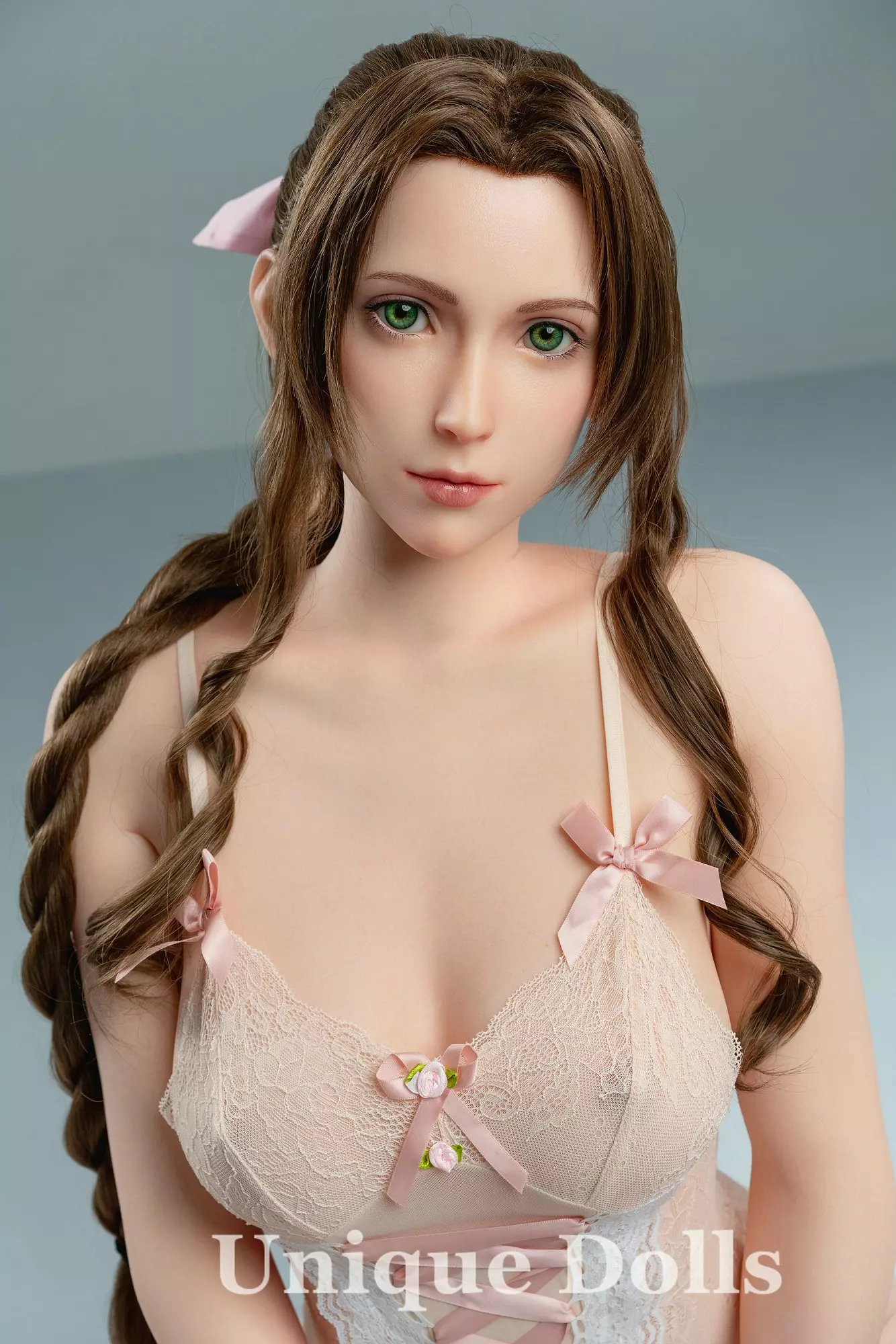 GameLady Full Silicone sex doll 168cm Aerith from Final Fantasy